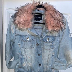NOT SOLD- Fashion Nova Bourbon Denim Jacket - Medium Wash